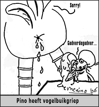 Pino heeft vogelbuikgriep