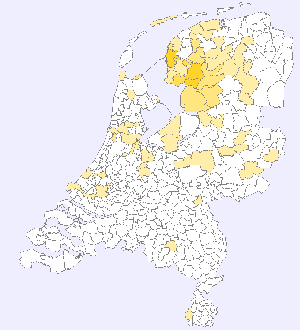 kaart van Nederland