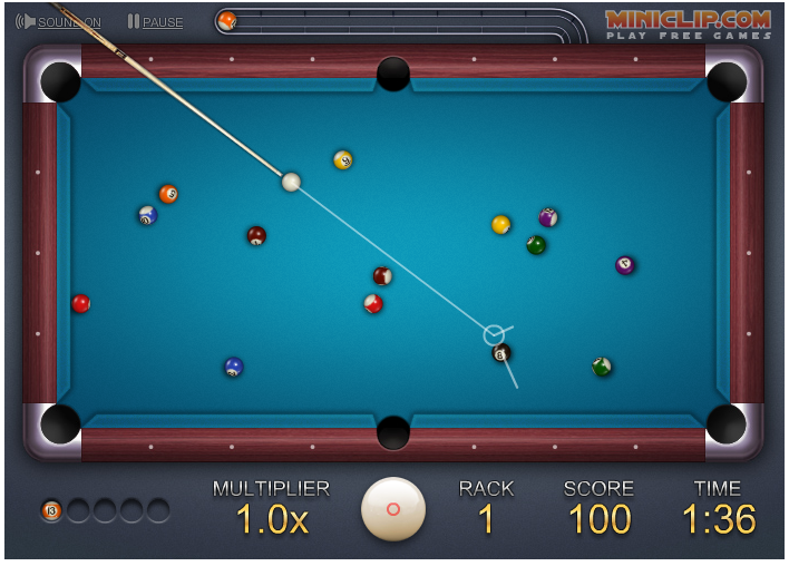 Miniclip 8 Ball Quick Fire Pool